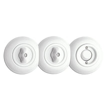 Kép betöltése a galériamegjelenítőbe: Porcelán forgókapcsoló - 2 pólusú