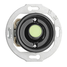 Kép betöltése a galériamegjelenítőbe: Porcelán - nyomógomb - utánvilágító, szimbólum nélkül, fekete