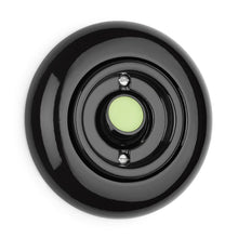 Kép betöltése a galériamegjelenítőbe: Porcelán - nyomógomb - utánvilágító, szimbólum nélkül, fekete