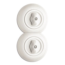 Kép betöltése a galériamegjelenítőbe: Porcelán forgókapcsoló - keresztváltó